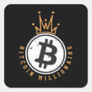 Recherche de millionnaire autocollants Blockchain