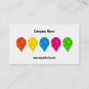 Recherche de ballons colorés cartes visite Célébration