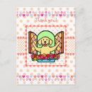 Recherche de coeur jaune cartes postales Kawaii