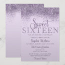 Recherche de violet 16ans anniversaire invitations Sweet sixteen