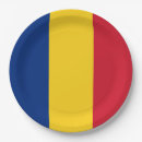 Recherche de pays assiettes en papier Drapeau