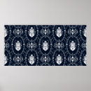Recherche de motifs baroques posters Noir