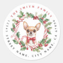 Recherche de sucre de canne autocollants Couronne de noël