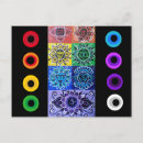 Recherche de chakras cartes postales Reiki
