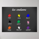 Recherche de langue étrangère posters Couleurs