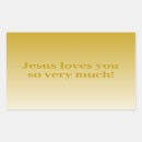 Recherche de jésus vous aime rectangles autocollants Christianisme