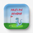 Recherche de anniversaire golf assiettes en papier Garçon