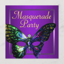 Recherche de partie pourpre de mascarade invitations Boule