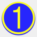 Recherche de numéro 1 autocollants Un