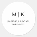 Recherche de faire part de mariage autocollants Noir et blanc