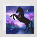 Recherche de étalon vœux cartes Cheval noir