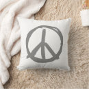 Recherche de symbole de paix coussins Rétro
