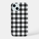 Recherche de motif noir et blanc iphone coques En vichy