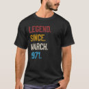 Recherche de légende depuis 1971 tshirts 50ème