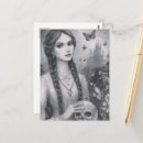 Recherche de crâne noir et blanc cartes postales Contenu génératif