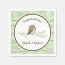 Recherche de baby shower hibou serviettes Aquarelle