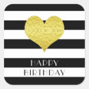 Recherche de rayures noir et blanc autocollants Simple