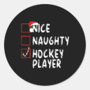Recherche de hockey père noël autocollants Xmas
