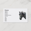 Recherche de tête de cheval cartes visite Affaires