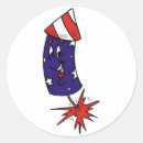 Recherche de fusée rouge autocollants 4 juillet