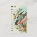 Recherche de joli oiseau cartes visite Fleurs