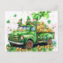 Recherche de trèfle cartes postales Lutin