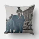 Recherche de cirque vintage coussins Bleu