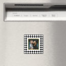 Recherche de motif damier magnets Noir et blanc