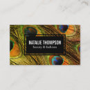 Recherche de motif de paon cartes visite Customer