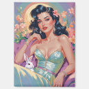 Recherche de lapin de pâques vintage magnets Floral