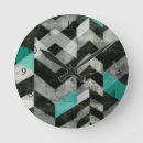 Recherche de chevron gris horloges Contemporain