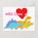 Recherche de dinosaure kawaii cartes postales Préhistorique