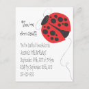Recherche de insectes d 11x14 invitations Coccinelle