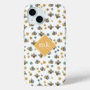Recherche de abeille mignonne iphone coques Monogramme