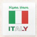 Recherche de drapeau italien dessous de verres Vert blanc rouge