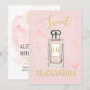 Recherche de bouteille de parfum invitations Rose