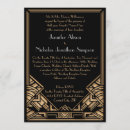 Recherche de style gatsby invitations Vintage