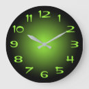 Recherche de nombres verts horloges Noir