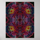 Recherche de fleurs psychédéliques posters Pour elle