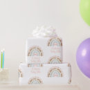 Recherche de girl baby shower papier cadeau Arc en ciel