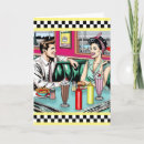 Recherche de milkshake vœux cartes Rétro