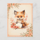 Recherche de renard floral cartes postales Pour tous