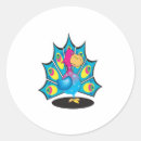 Recherche de paon mignon autocollants Oiseau