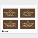 Recherche de magasin rectangles autocollants Café