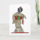 Recherche de kimono vœux cartes Geisha
