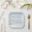 Recherche de océan bleu assiettes en papier Romantique