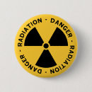 Recherche de symbole radioactif badges Avertissement