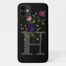 Recherche de monogramme h iphone coques Fleurs