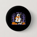 Recherche de fantôme effrayant badges Halloween pastel