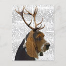 Recherche de basset hound cartes postales Antique
